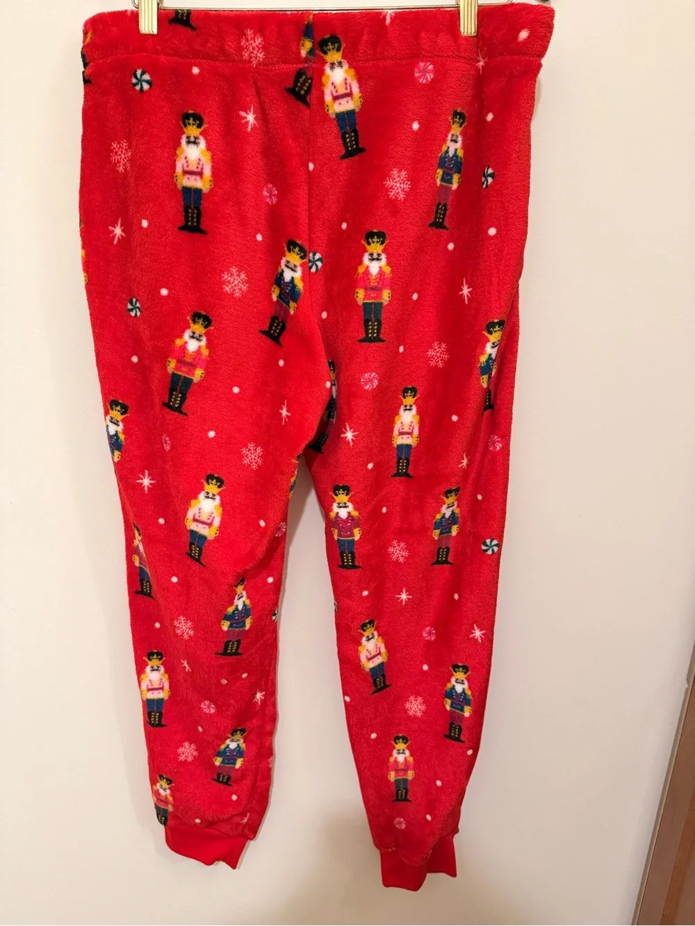 Joyspun Children's Red Nutcracker Fleece Pajama Pants